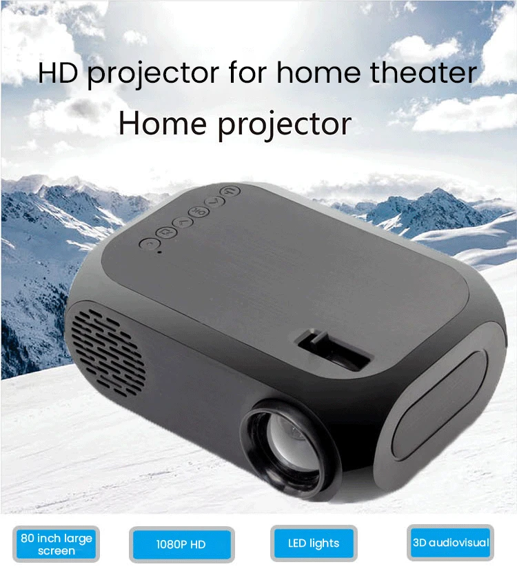 Проектор Mini 1080 HD домашний проектор для отдыха портативный видеопроектор HDMI USB Домашний кинотеатр мультимедийный проектор Проектор Mini 1080 HD домашний проектор для отдыха портативный видеопроектор HDMI USB Домашний кинотеатр мультимедийный проектор