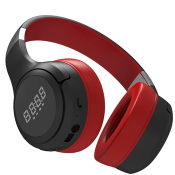 

Wireless Headphones Bluetooth Portable HiFi Stereo Foldable LED Digital Display Audio Mp3 Adjustable Earphone with Mic for Music