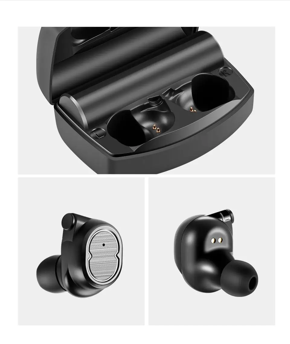 Bluetooth наушники True беспроводные наушники TWS 5,0 спортивные наушники стерео бас гарнитура с шумоподавлением для телефонов