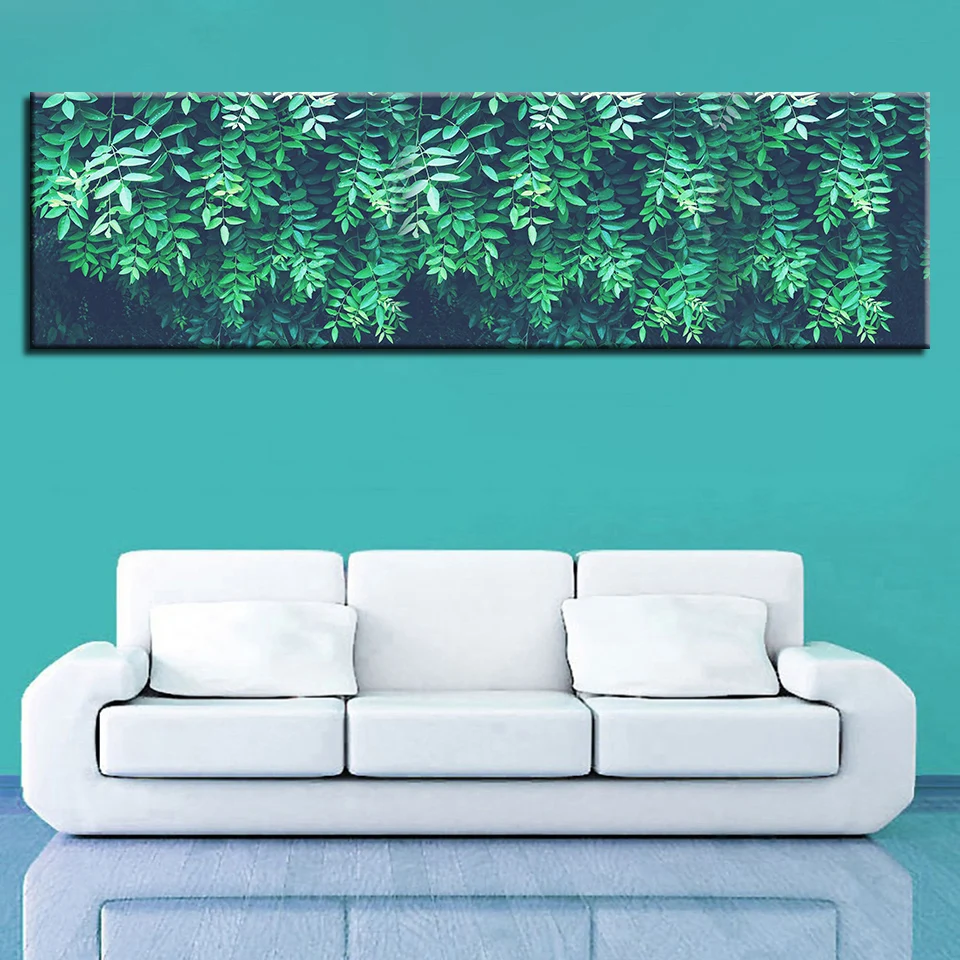 

Modern HD Prints Home Decor 1 Pieces Wall Art Leaves Modular Plant Canvas Painting Bedroom Pictures Watercolor Artwork Poster