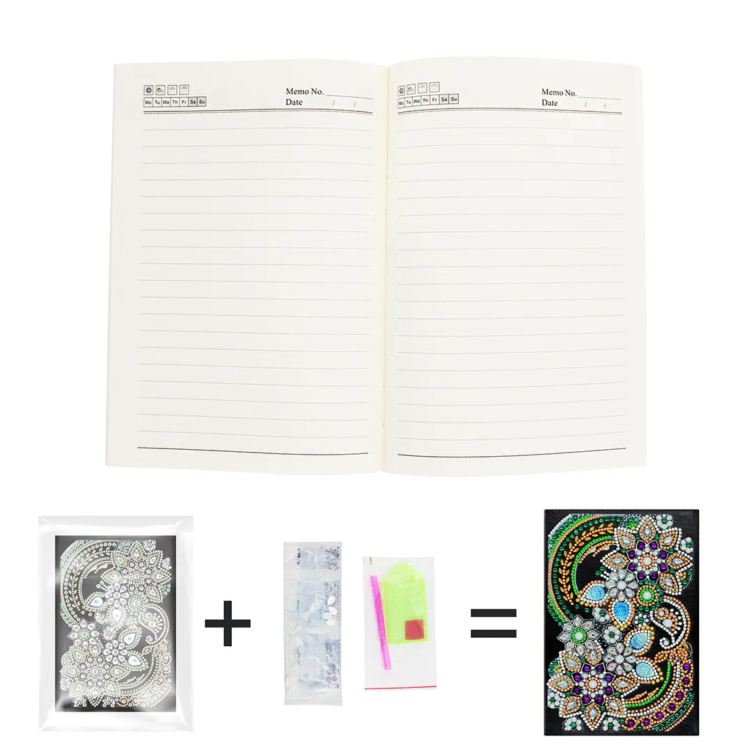 Новая Мандала мультфильм Diy Schilderij Meisje Hart счет Dagboek Boek Plan 64 Pagina 'S A5 ноутбук Verjaardag Рождественский подарок