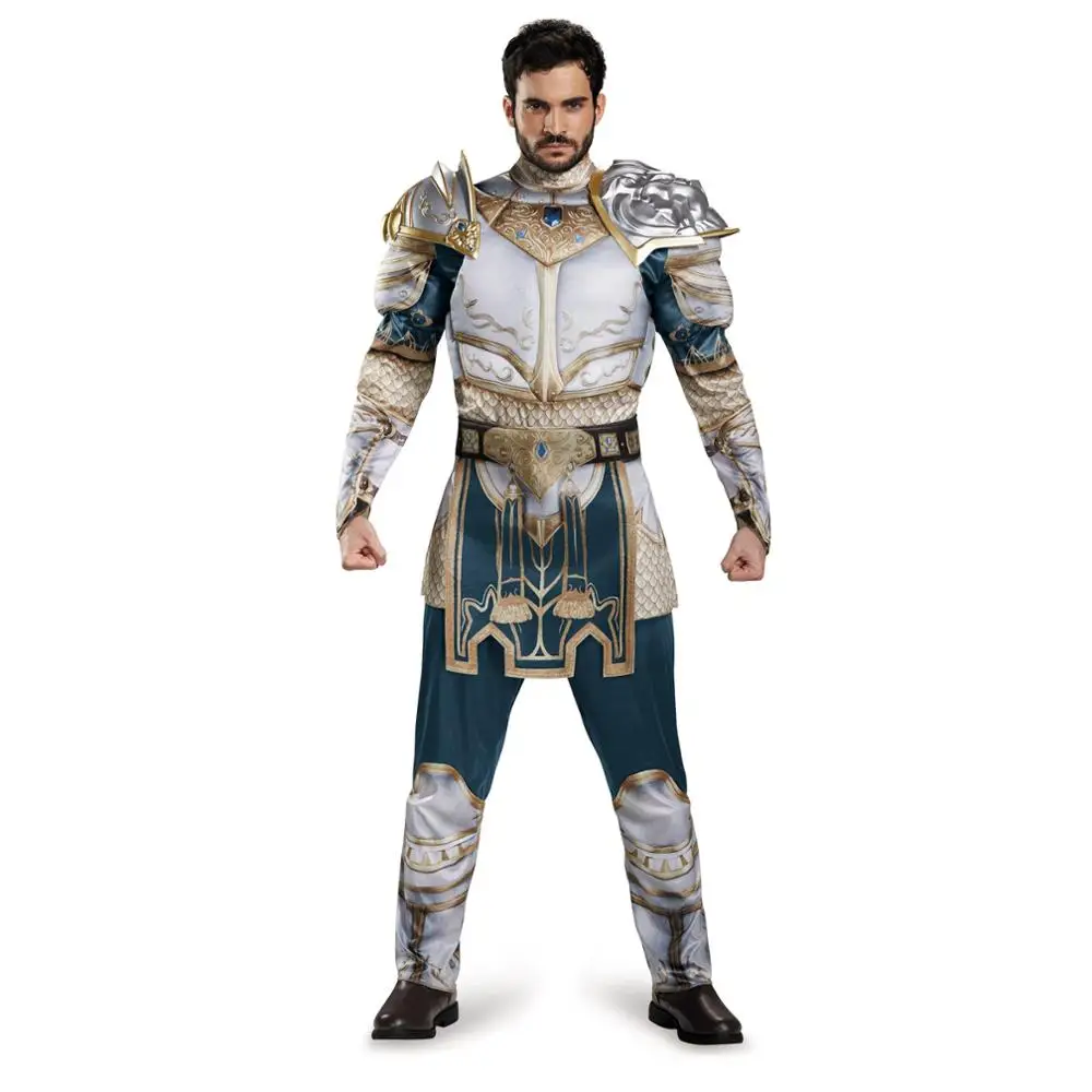 Snailify Disfraz de personaje de la película WOW para hombre, disfraz de  Warcraft King Llane Muscle, escudo Medieval| | - AliExpress