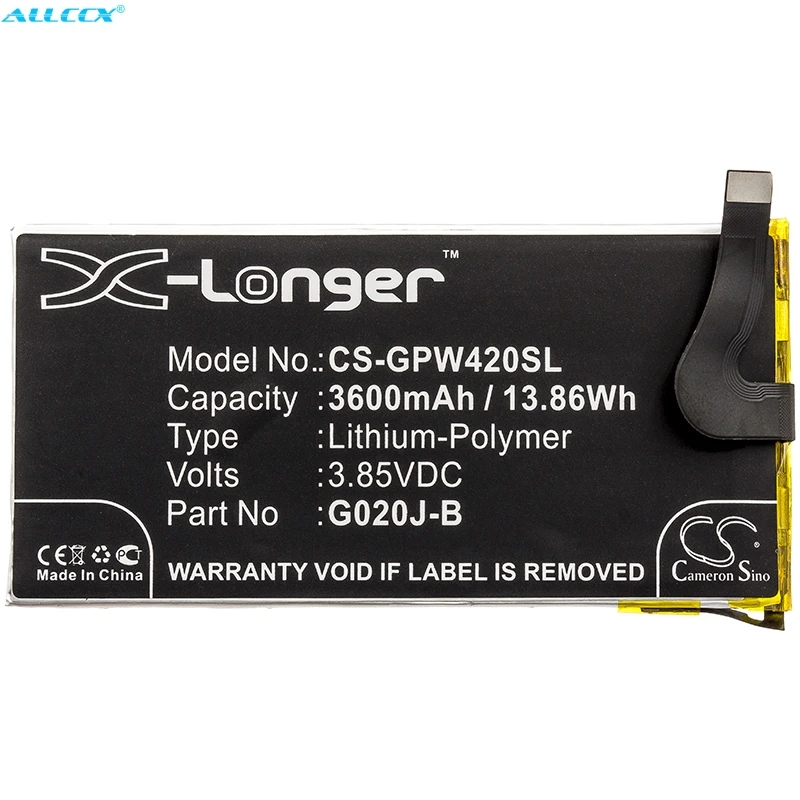 Cameron Sino 3600mAh аккумулятор G020J-B для Google G020P, Pixel 4 XL