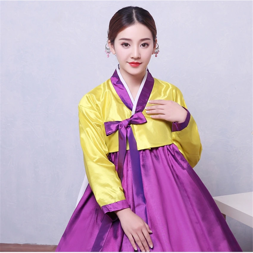 10Color Korean Fashion Ancient Costumes Women Hanbok Dress Traditional Party Asian Palace Cosplay Performance Clothing