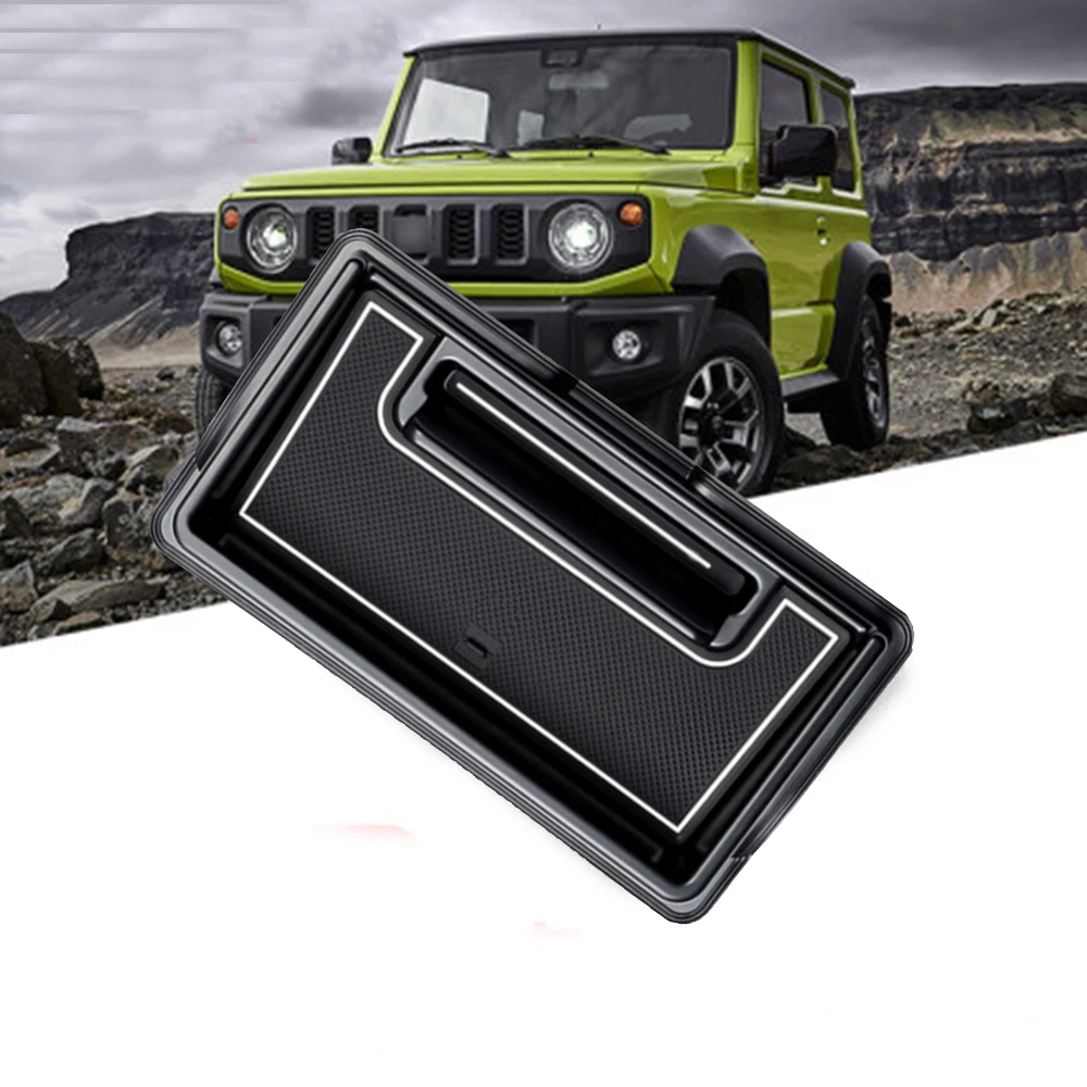 Подходит для Suzuki Jimny аксессуары черный коврик автомобильный внутренний ящик для хранения приборной панели