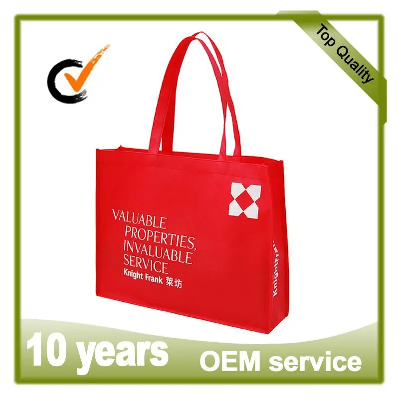 Recycling Polythene Printed Non Woven Fabric Bag Bulk Kraft Promotional Bags Shopping Bags