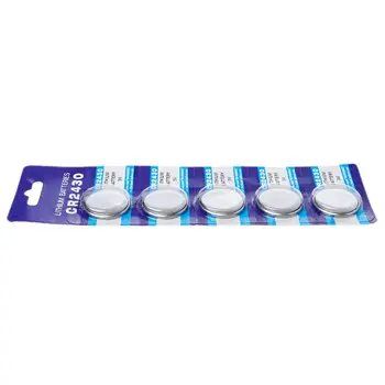 

5PCS Button Battery CR2430 3V Electronic Lithium Coin Cell Batteries DL2430 BR2430 ECR2430 KL2430 EE6229 Watch Toy Headphone