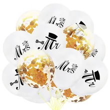 12-дюймовый стиль MR Невеста и жених конфетти-блестки латекс набор воздушных шаров Свадебный сезон брак сезон предложение