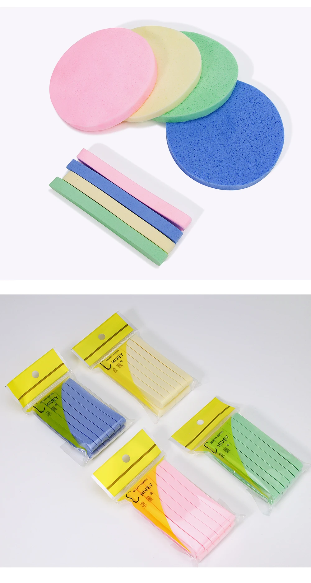 ANNAFRIS 12PCS Gesichts Reinigen Waschen Pad Kosmetische Puff Druck Reinigung Schwamm Make-Up Schönheit Reinigung Werkzeug – Detail 9
