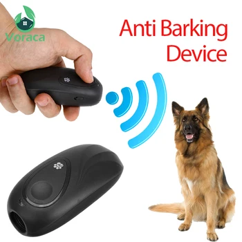 

Ultrasonic Dog Anti Barking Device Portable Training Stop Repeller Train Regulator Stop Handheld Repellent Simulator