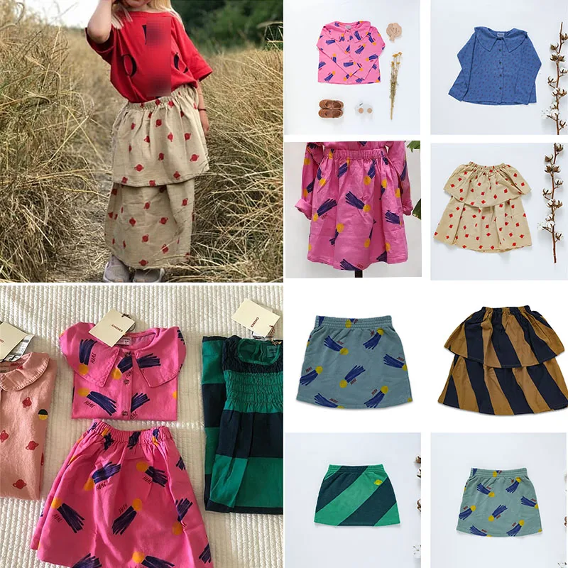 Beautiful Blouse and Skirt For Toddler Girl 2019 BC Kids Clothes Lovely Print Korean Tops Long Sleeve Bluse Autumn | Мать и ребенок