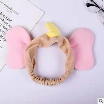 US $165.00 50pcslot DIY Multi Plush Simple Cartoon The Elephant Ears Headband Wash Face Creative Head Bands Hair Styling Tools HA862