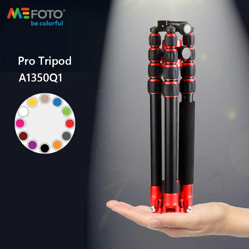 MeFOTO A1350Q1 Алюминий штатив Камера подставки монопод Портативный штативы Q1