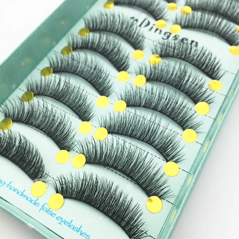 Description Picture 2 of item10/5pairs natural false eyelashes fake lashes long makeup 3d mink lashes eyelash extension mink eyelashes for Makeup tools New