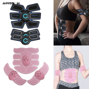 

Fitness Abdominal Muscle Exerciser Electric Simulators Massage Press Trainer Belly Leg Arm Exercise Equipment Workout Home Gym
