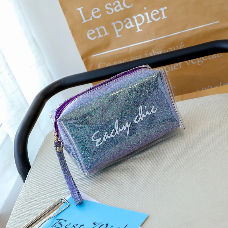 

2019 New est Travel Transparent Cosmetic Bag Wash Pouch Beauty Storage Case Toiletry Bag Women PVC Small Makeup Bags