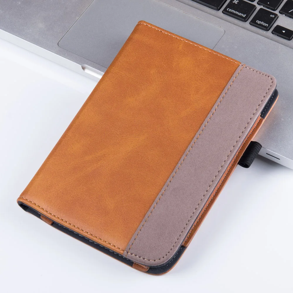 Capa de couro PU premium com alça de mão e Auto Sleep Wake