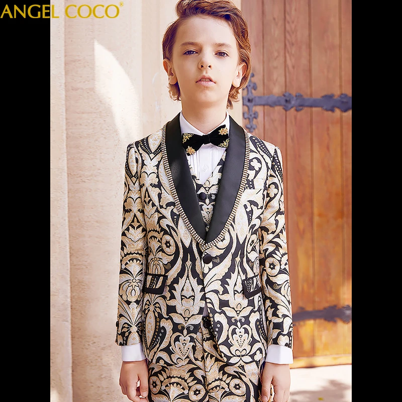 príncipe bautizo niño traje boda para chico traje de fiesta de vestidos de desfile