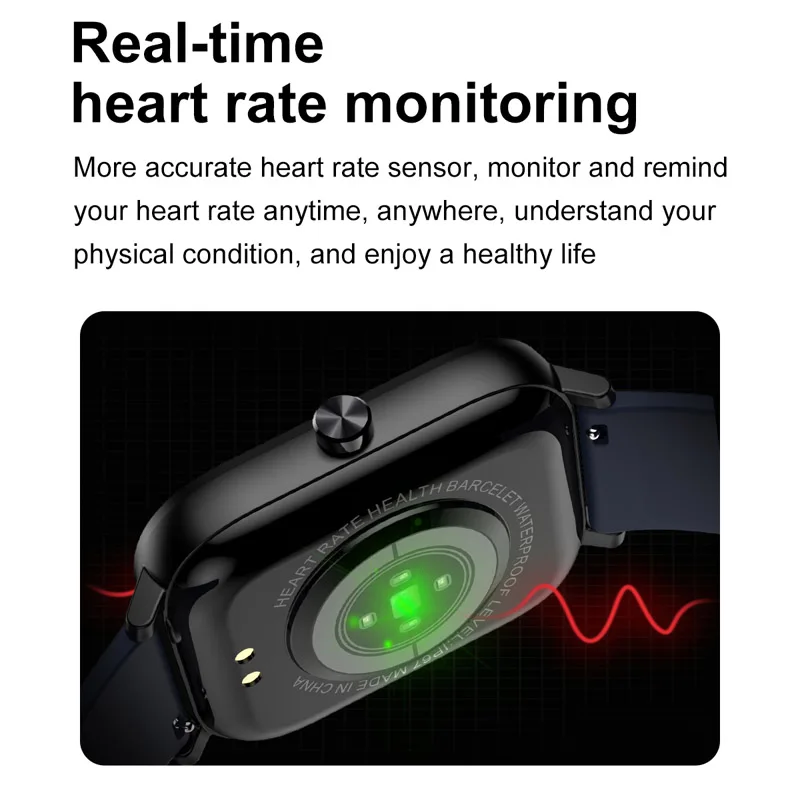 LIGE New Men Smart Watch Wristband Men Women Sport Clock Heart Rate Monitor Sleep Monitor Bluetooth Call Smartwatch for phone
