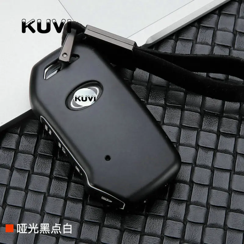 Carbon fiber Alloy+Silicone Car Key Fob Shell Cover Case For Kia Sportage Ceed Sorento Cerato Forte