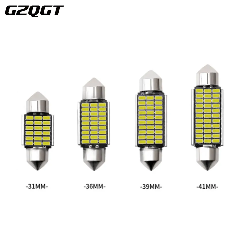 10 шт. Festoon безошибочный Canbus C5W C10W Авто интерьерная лампа 3014 SMD стильный светильник
