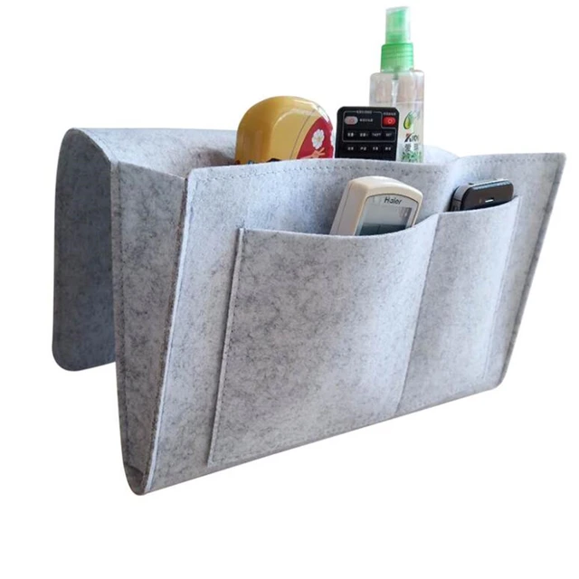 $US $5.89  Bedside Storage Bag Felt Bed Sofa Side Pouch Remote Control Hanging Caddy Bedside Couch Storage Org