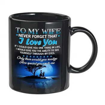 

Ceramic Coffee Mug Creative Milk Cup Teacup Juice Cups and Mugs For Wife Husband Couple Wedding Anniversary Gift Cup