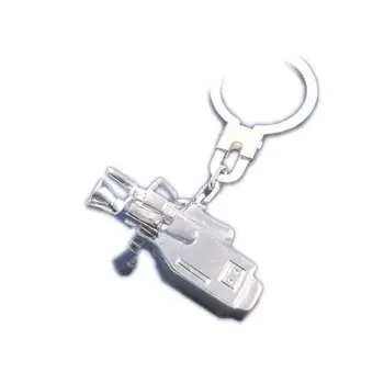 

Key chain in sterling silver with television camera motif