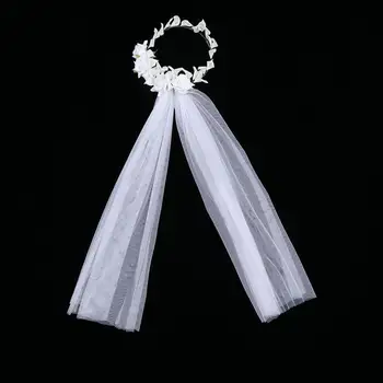 

Single Layer Wedding Veil Fashion Elegant Gauze Bridal Veil Long White Bridal Veil for Bride Wedding Dress Accessories