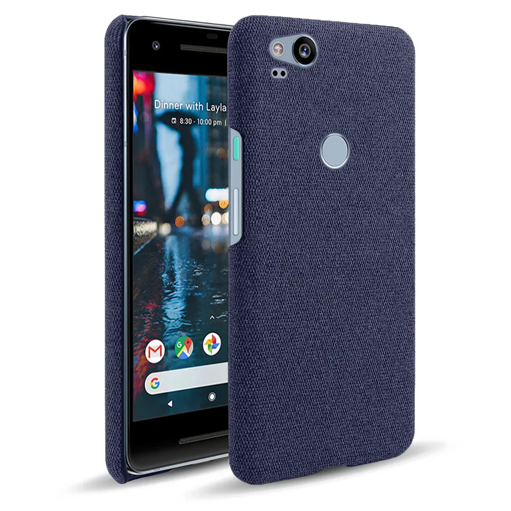 For Google Pixel 2 Case Pixel 2 Xl Slim Soft-touch Fabric + Hard Pc Cover For Google Pixel 2 Xl ...