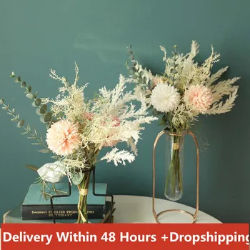 

2020 Artificial Fake Flowers Land Floral Wedding Bouquet Party Home Decor Home Decoration Accessories Искусственные Цветы