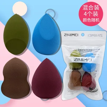 

Puff 4-Pack Gourd Powder Puff Wet and Dry Dual Purpose Soft Cosmetic Egg Cotton Puff Water Droplet Makeup Sponge Ball