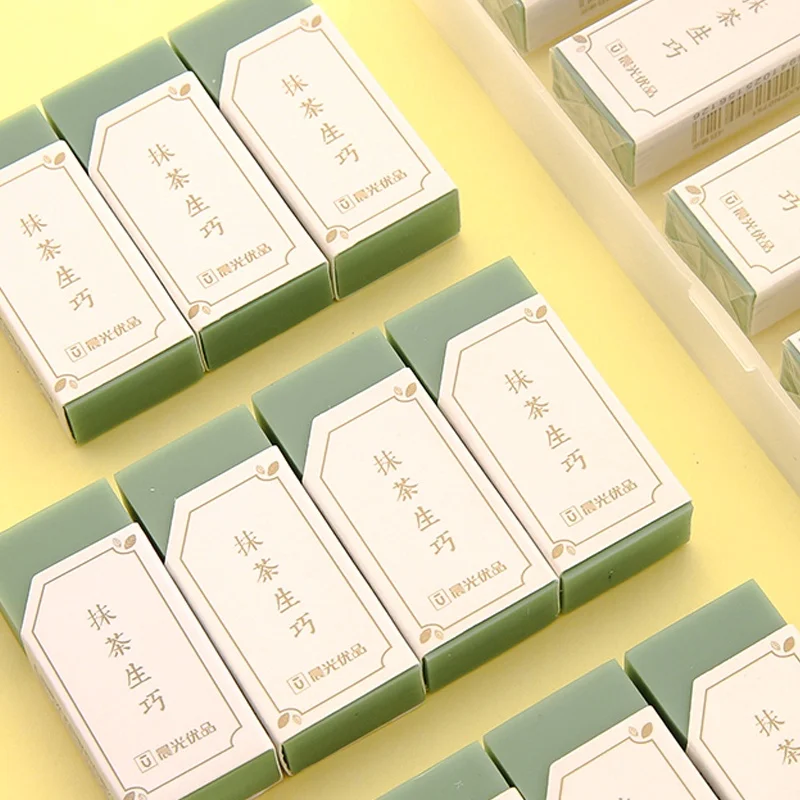 1PC Chenguang AXPN0751 Matcha Makes Perfect 4B Eraser Matcha Makes Green Like Skin Eraser Office Stationery Tools 3