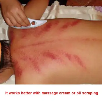 

Handed Stainless Steel Scraping Board Body Scrapper Plate for Release Pain Relief Guasha Tools Body Massage Tools