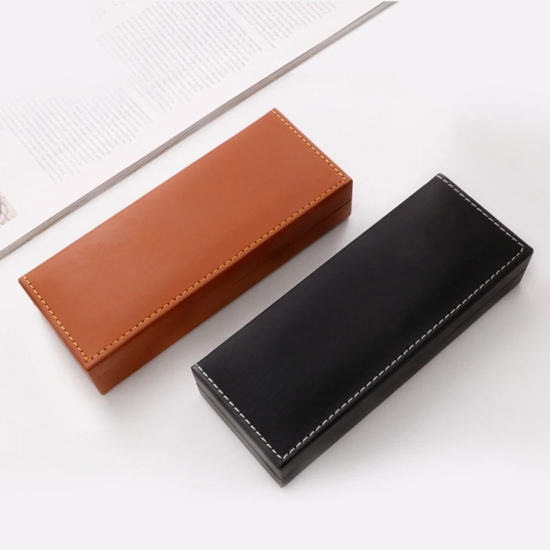 Rectangular Clamshell Gift Pen Box Business Office Pen Storage Box Creative School Supplies Pencil Cases for Jewelry D5QC