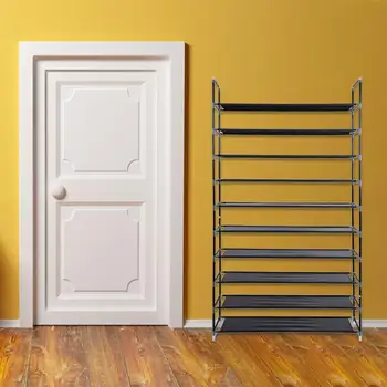 

Non-woven Fabric Shoe Rack Organizer Stand Rack 10 Layers Multifunctional Shelves Room Shoe Storage Cabinet 50 Pair Shoes Holder