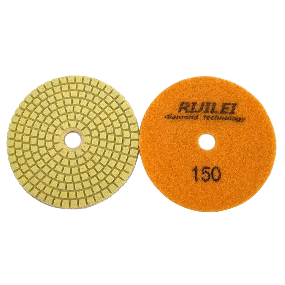 3"/4" Wet/Dry Diamond Polishing Pad Flexible Grinding Discs 1PCS For Granite Marble Stone Concrete Floor Polishing ZJ10 polishing pads sanding pads