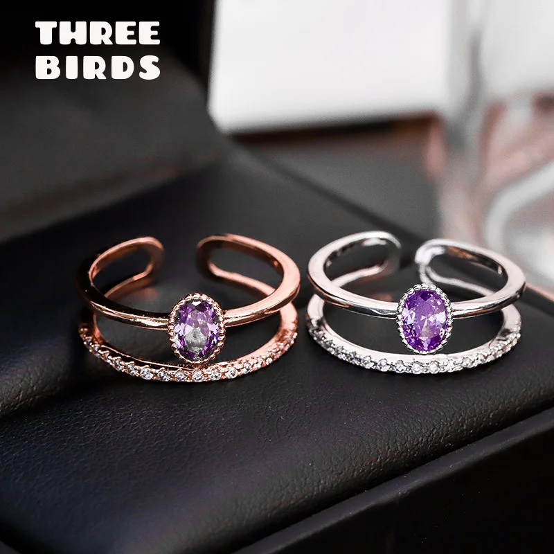 

TINY TRENDY CUBIC ZIRCONIA CRYSTAL hollow out two layer opean adjustable rings for women jewelry J-Z0089