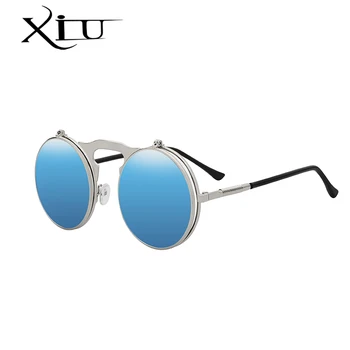 XIU Steampunk Lentes de Sol para Hombres UV400 - A5pasos