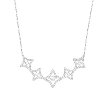 

RLLEN2018 SWA Stars 2 Necklaces Official 1:1 Has the Logo. Elegant Ladies JEWELRY Free Package Mail