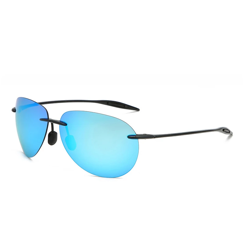 C2 black ice blue HBK Pilot TR90, мужские солнцезащитные очки, поляризационные, небьющиеся, материал памяти пилота, солнцезащитные очки,, мужские очки для вождения, UV400 - Цвет линз: C2 black ice blue