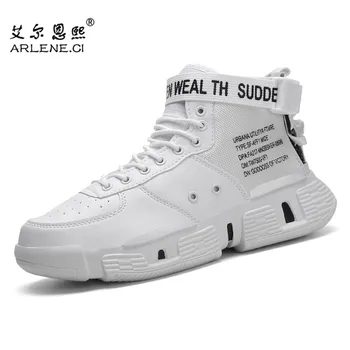 

Men High Top Sneakers 2019 New Breathable Sports Tennis Shoes Men Outdoor Walking Fitness Training Shoes Zapatos De Baloncesto