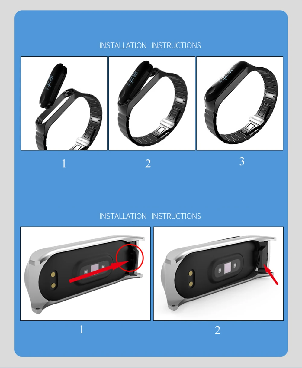 Браслет mi Band 4, металлический ремешок из нержавеющей стали, браслет mi band 4, 3, браслеты Pulseira mi Band 4, 3, ремешок для Xiaomi mi Band 3, 4