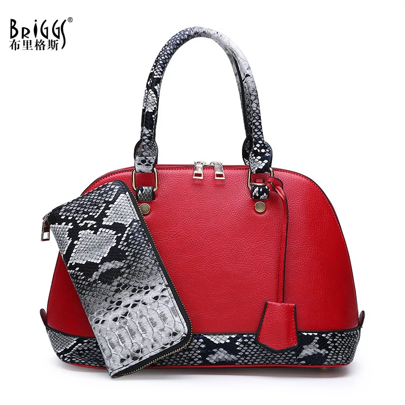

BRIGGS Vintage Shell Bags Women's Handbags Famous Brands Ladies Hand Bag Designer Handbags Quality Bags For Women 2019 +Wallets
