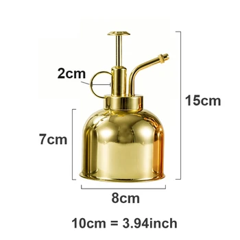 

Watering Spray Bottle Stainless Steel Misting Can Garden Plant Tool Sprink Pot D08F