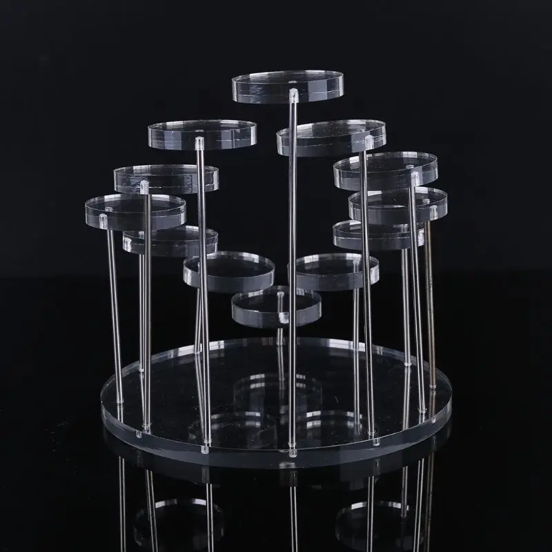Acrylic Ring Display Stand Earrings Show Support Jewelry Counter Showcase Props Holder Tray