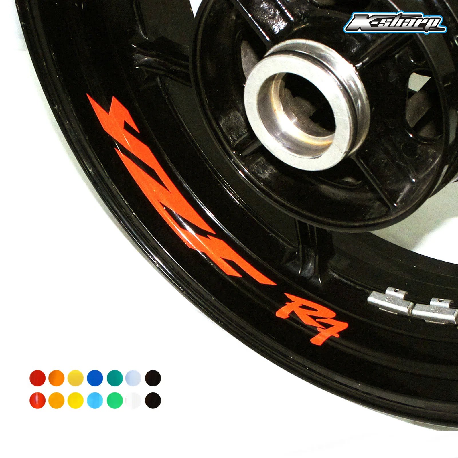 8 X custon inner rim decals wheel reflective sign Stickers stripes FIT YAMAHA YZF R7 | Автомобили и мотоциклы