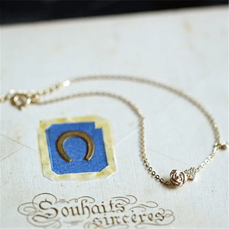 925 Sterling Silver Simple Delicate Heart Rose Flower 14k Gold Plating Bracelet Women Romantic Sweet Party Jewelry Gift - Image 6