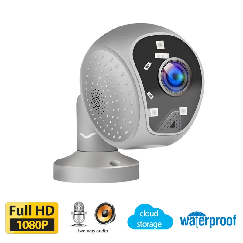 

Outdoor Wifi Security Ip Camera 1080p CCTV Home Security 120 Degree Wide Angle Camera Video Surveillance Ir Led Flashing Alarm