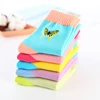 Spring Autumn Girls Socks Butterfly Cotton Candy Colors Socks For Girls 1- 16 Year Kids Socks  5 pairs/lot 5